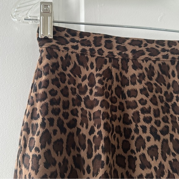 Colette Mordo for Sadimara Brown Leopard Print Skirt Women's Size 8 Office EUC - Picture 3 of 13